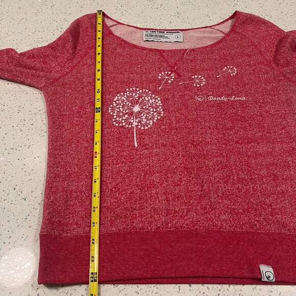 TEN TREE APPAREL Boat Neck Dandy Lovin' Long Sleeved Cotton/Poly Blend Large - Picture 4 of 14